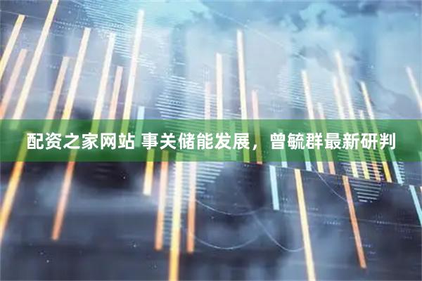 配资之家网站 事关储能发展，曾毓群最新研判